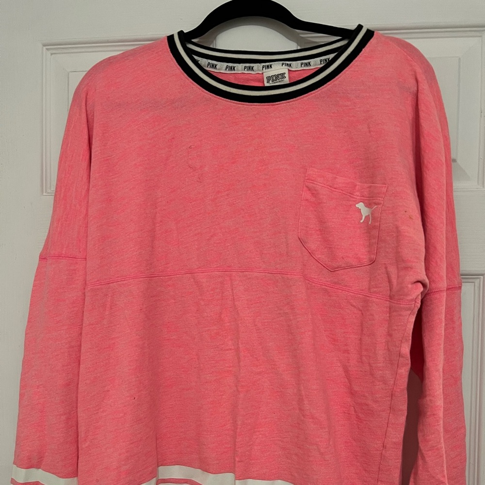 PINK Long Sleeve Shirt with Pocket